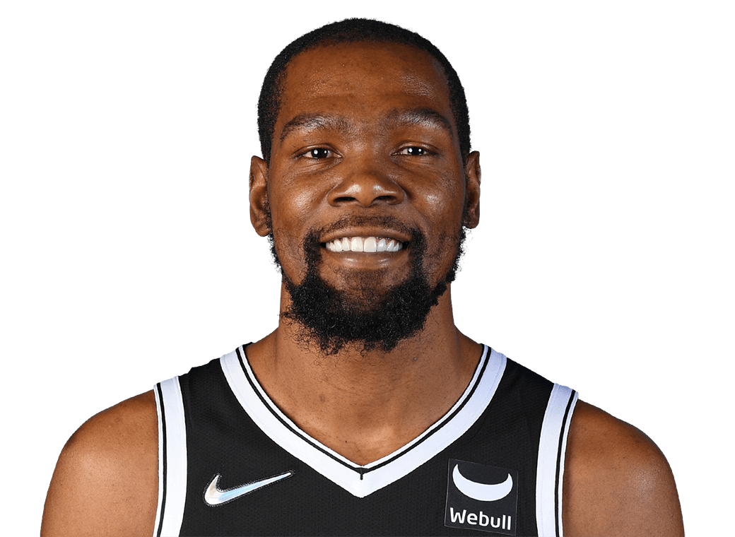 2021-2022 season headshot of basketball player Kevin Durant.